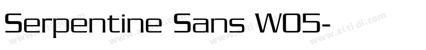 Serpentine Sans W05字体转换
